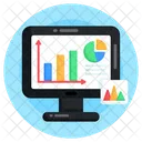 Online Statistic Online Analytics Digital Analytics Icon