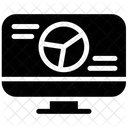 Computer Graph Report Icon
