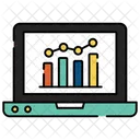 Online Chart Online Graph Online Statistics Icon