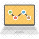 Statistics Internet Laptop Icon