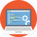 Statistics Internet Laptop Icon