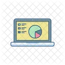 Online Statistics Analytics Graph Icon
