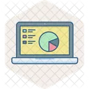 Online Statistics Analytics Graph Icon