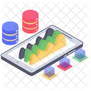 Online Statistics Online Infographic Online Analytics Icon