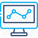 Online Statistik Analyse Geschaft Ícone