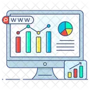 Statistics Representation Online Stats Web Statistics Icon