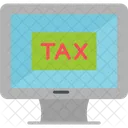 Online-Steuerzahlung  Symbol