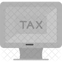 Online-Steuerzahlung  Symbol