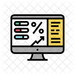 Online Stock Market  Icon