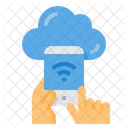 Cloud Smartphone Network Icon