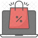 Bag Laptop Shopping Icon