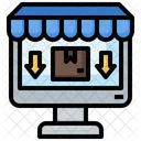 Computer Online Store Ecommerce Icon