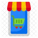 Online Store Shopping Cart Icon