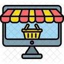Online Store Basket Commerce Icon