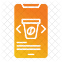 Online Store Smartphone Coffee Shop Icon