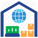 Online Store E Commerce Business Elements Globalization Process Warehouse Sort Icon