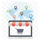 Online Store Location Online Store Navigation Online Store Direction Icon
