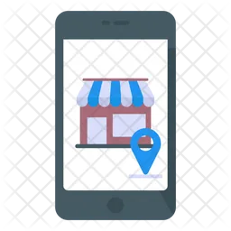 Online Store Location  Icon