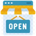Online Store Open  Icon
