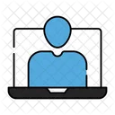 Online Student Online Tutee Online Learner Icon