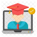 Online Student Online Graduate Online Scholar Icon