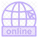 Online Learning World Icon