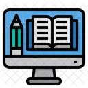 Computer Elearning Book Icon