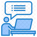 Online Study Elearning Education Icon
