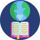 Education Virtual Learning World Wide Icon
