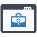 Online Stellensuche Stellenvermittlung Symbol