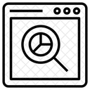 Online Suchdiagramm Suchdiagramm Suchanalyse Symbol