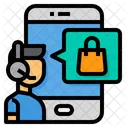 Online Support Merchant Support Service Icon