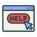 Help Desk Website Web Browser Icon