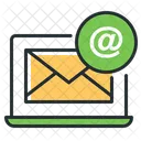 Online Support Laptop Email Icon