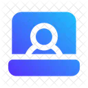 Online Support Computer Laptop Icon