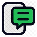 Online Support Phone Chat Icon