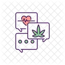 Online support for addiction  Icon