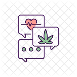 Online support for addiction  Icon