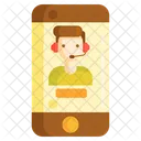 Monline Help Online Support Customer Care Officer Icon
