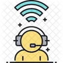 Monline Help Online Support Customer Care Officer Icon
