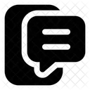 Online Support Phone Chat Icon
