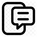 Online Support Phone Chat Icon