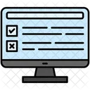 Online Survey Marketing Task Icon