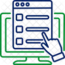 온라인 설문조사  아이콘