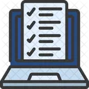 Survey Laptop Checklist Icon