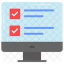 Online Survey Monitor Icon