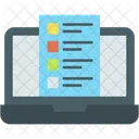 Online Survey Checklist Data Icon