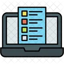 Online Survey Checklist Data Icon