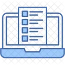 Online Survey Checklist Data Icon