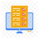 Online Survey Survey Checklist Icon